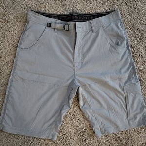 Prana Light Gray Cargo Shorts